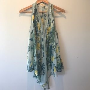 Elizabeth and James floral silk blouse