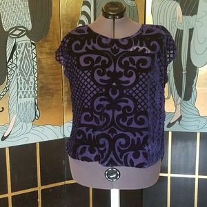 Lane Bryant cute purple sheer top