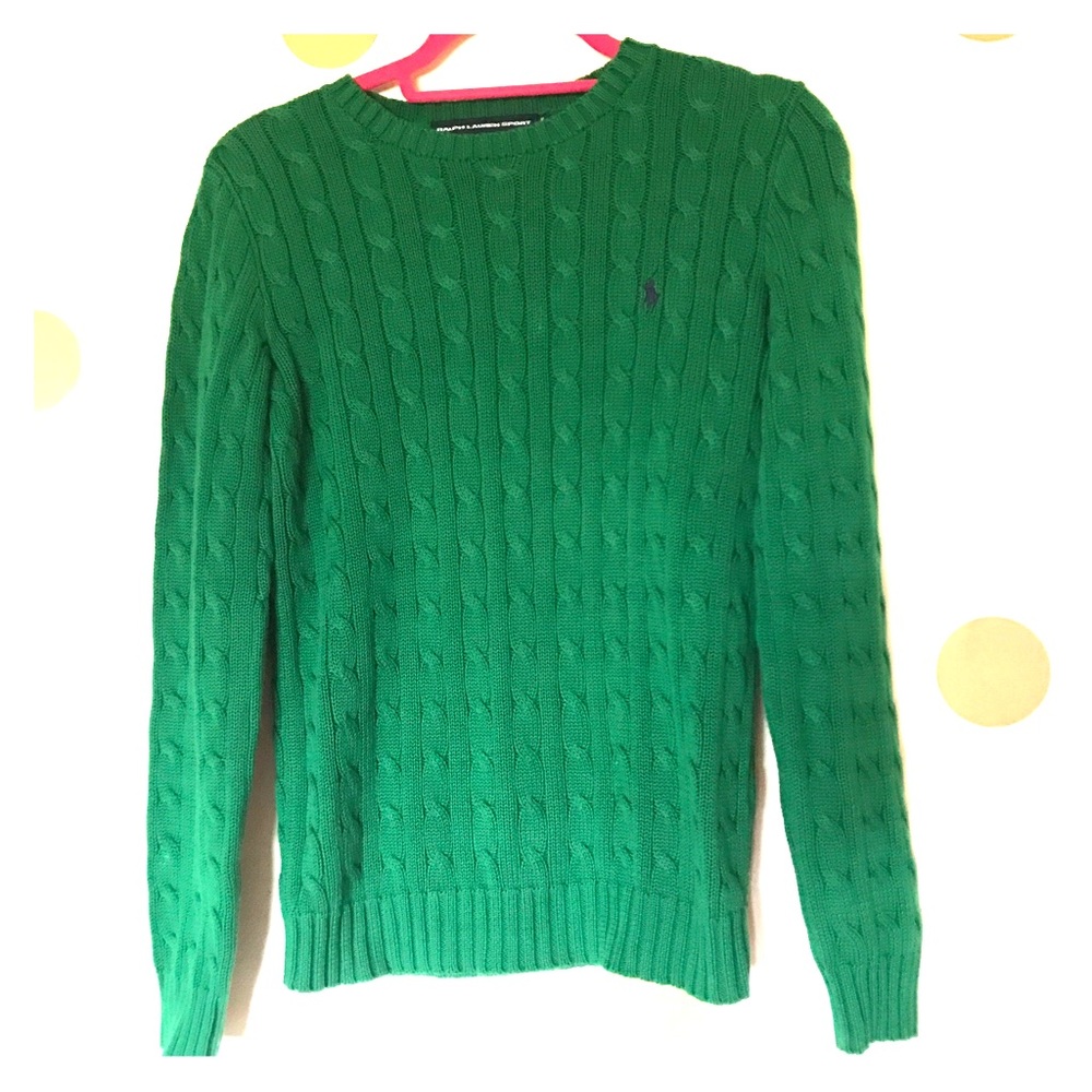 Ralph Lauren Sport Crew Neck Cable Sweater