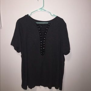 Forever 21 Plus tie shirt