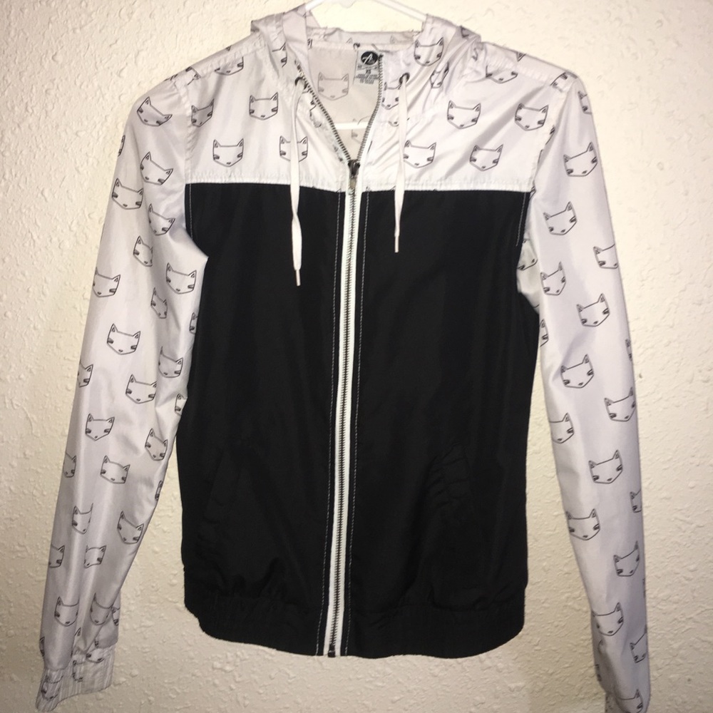 Black and White Windbreaker