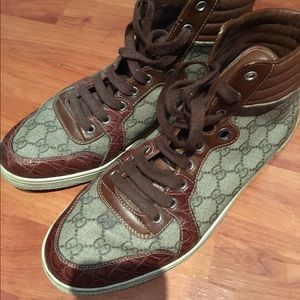 Gucci high top sneaker shoes