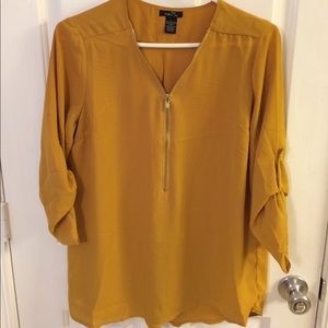 Mustard yellow blouse