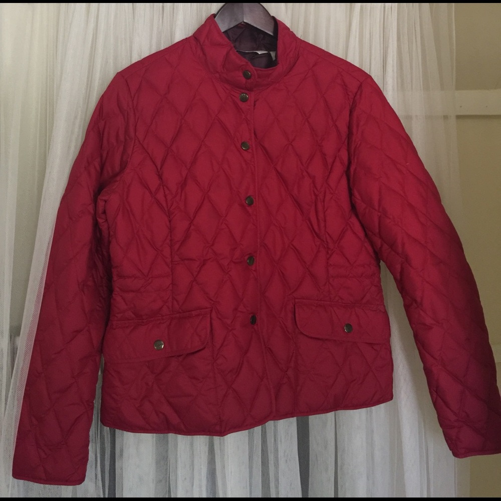 Eddie Bauer Red Goose Down Coat
