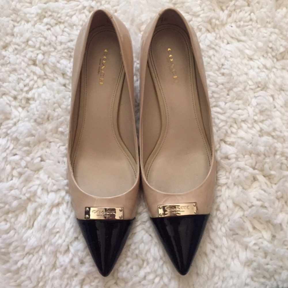 Nude Coach Heels