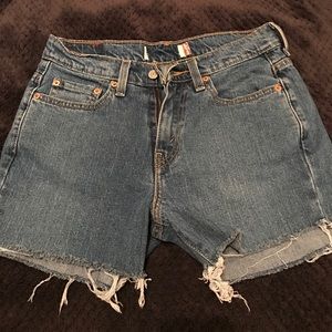 Levi's high waisted shorts