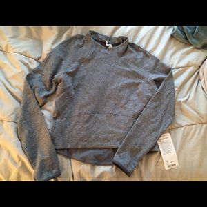 Lululemon-Hill and Valley Mock Neck crop top