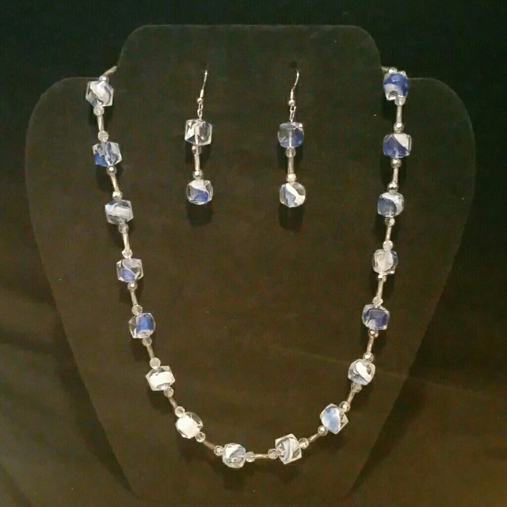 Handmade necklace and earrings