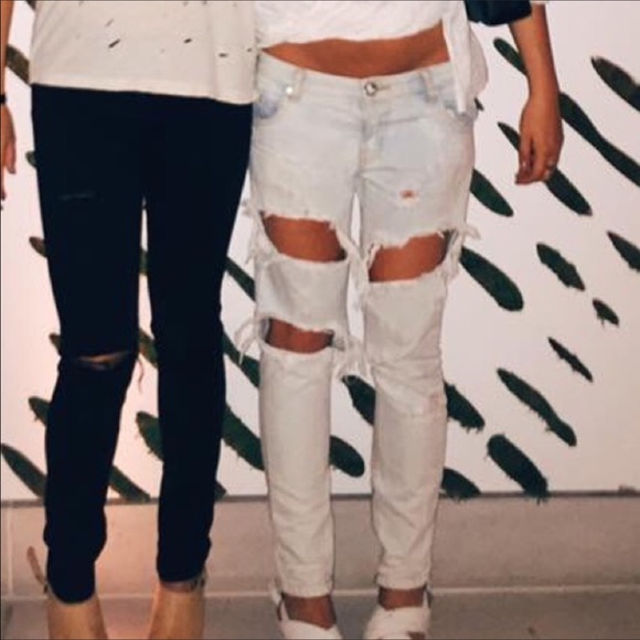 One Teaspoon Trashed Free Bird Jeans - Picture 1 of 8