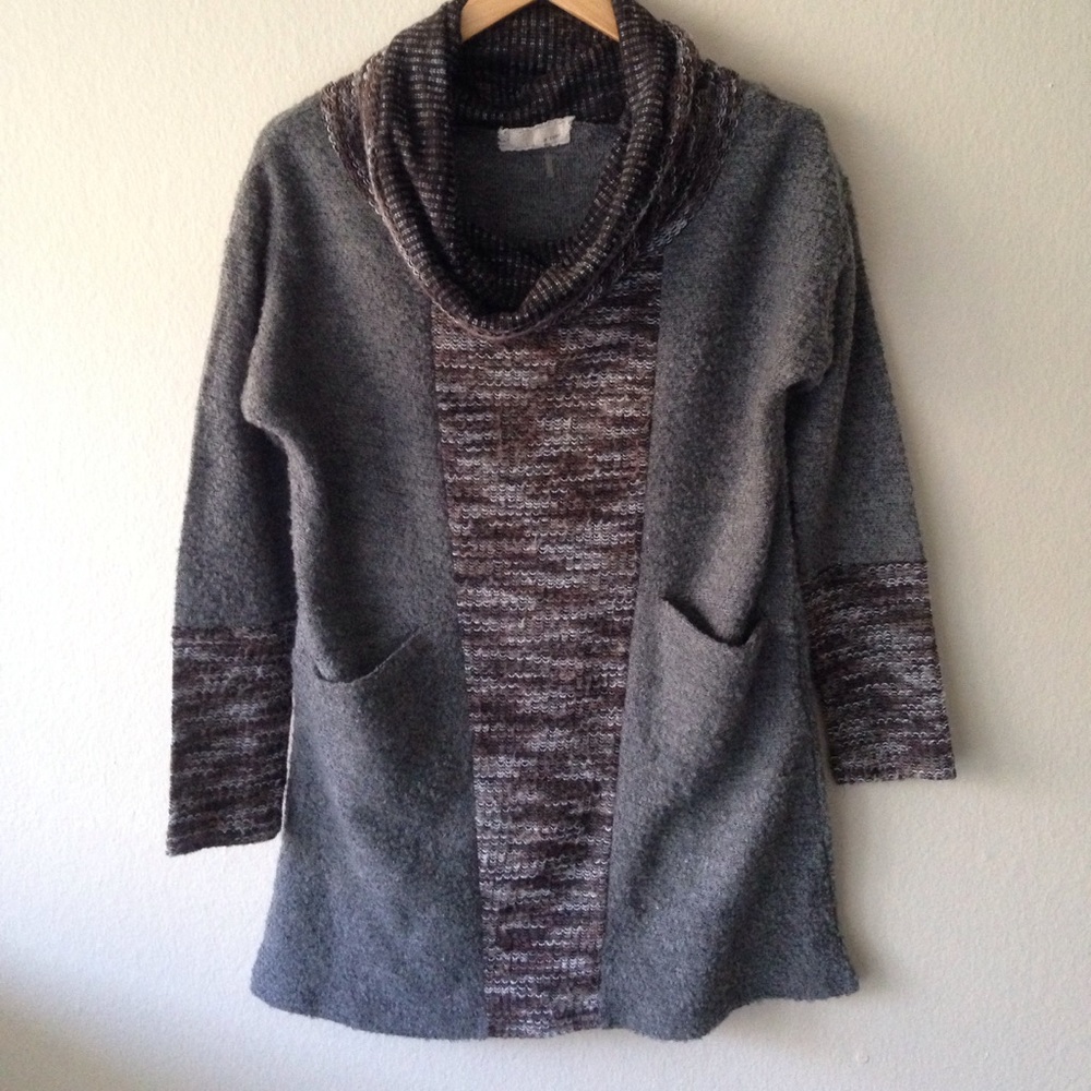 A-Reve Cow Neck Sweater Dress Size M