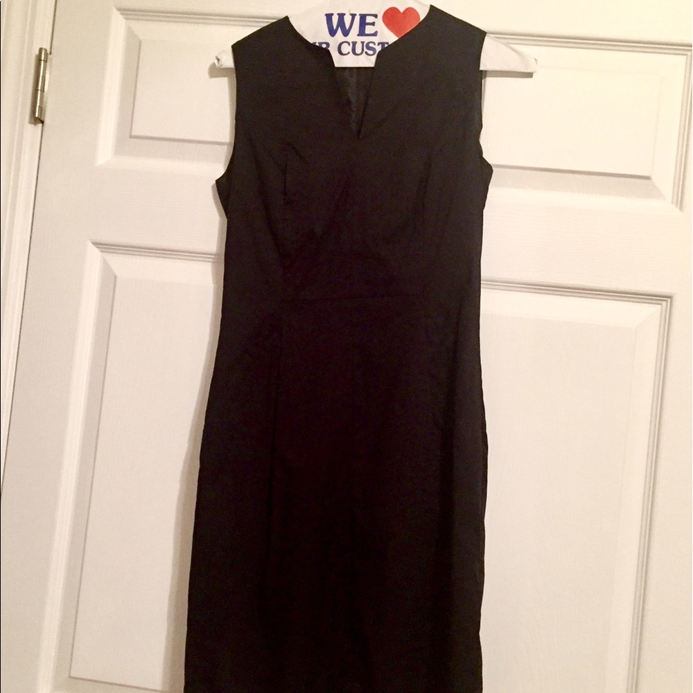 H&M black work dress