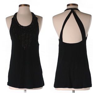 SOLD Alice + Olivia beaded halter top