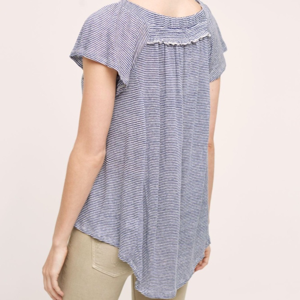 Anthropologie Bordeaux off the shoulder top