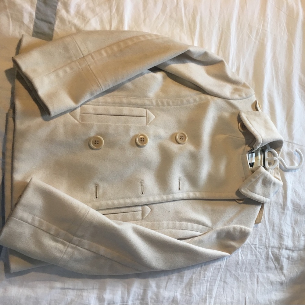 Jcrew Winter White Pea Coat