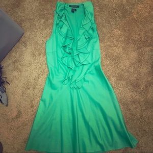 Ralph Lauren kelly green ruffle dress Ralph Lauren kelly green ruffle dress