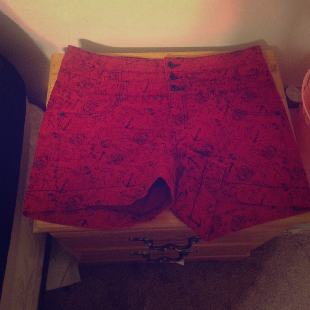 High Waist Sailor Shorts