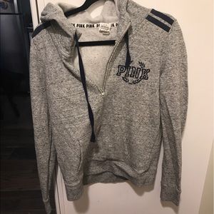 Victoria's Secret pink quarter zip hoodie