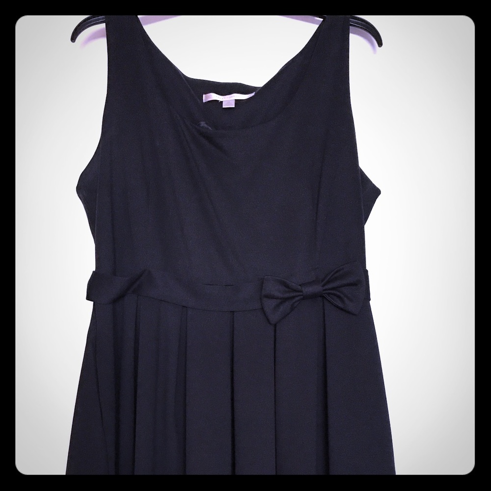 LC Lauren Conrad Black Dress w/bow detail