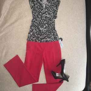 Brand New Apt. 9 Straight Leg Red Slacks