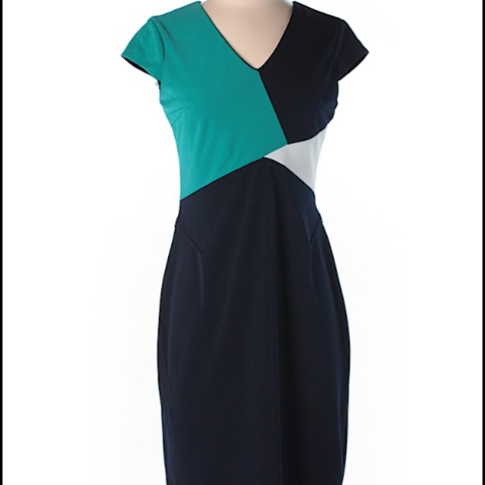 Anne Klein Colorblocked Pencil Dress