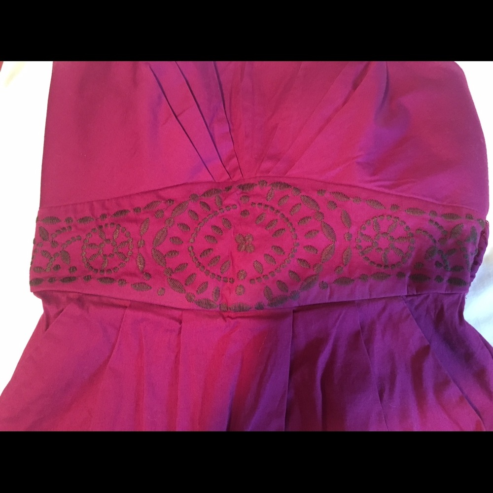 Trixxi strapless red wine dress - Picture 2 of 7