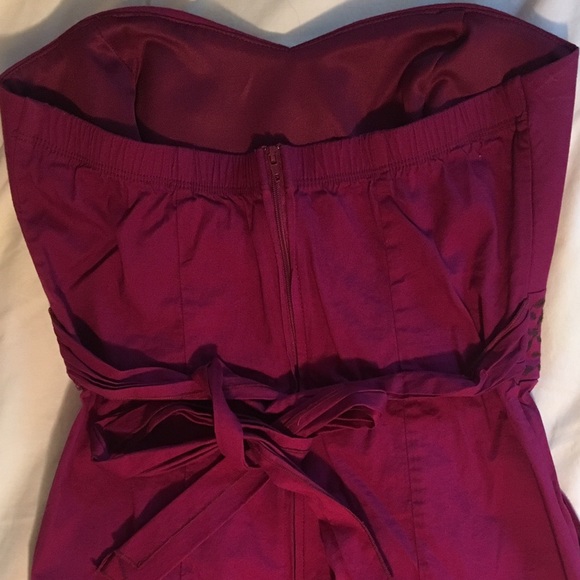 Trixxi strapless red wine dress - Picture 5 of 7