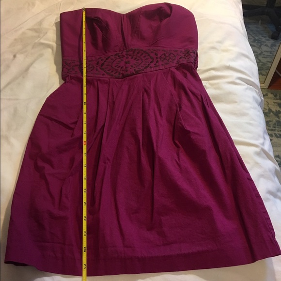 Trixxi strapless red wine dress - Picture 6 of 7