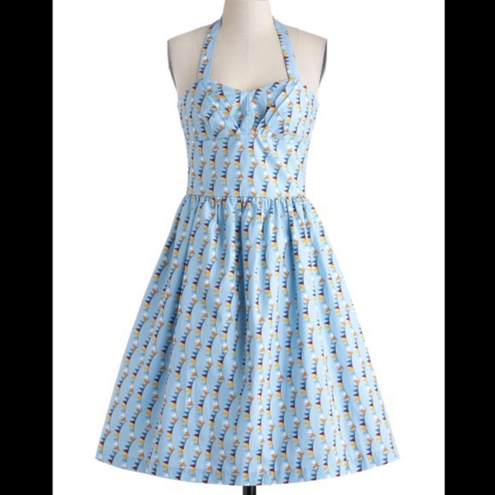 Modcloth Wave Your Pennant Dress (Bea and Dot)