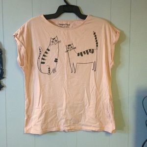 People Tree Happy Cats Tee