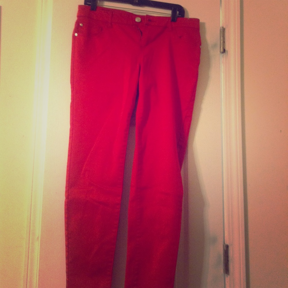 Red Skinny Jeans