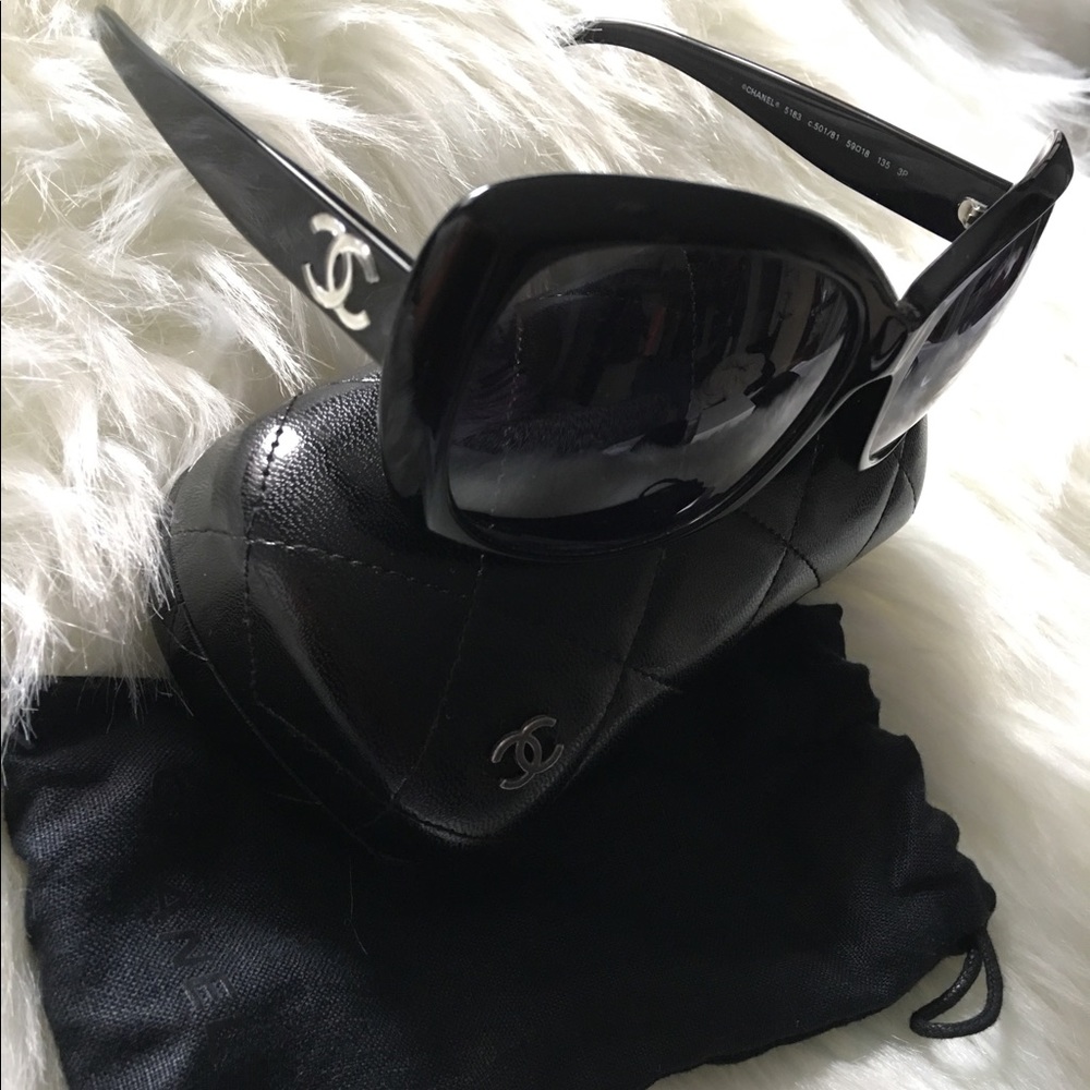 Chanel Black Sunglasses