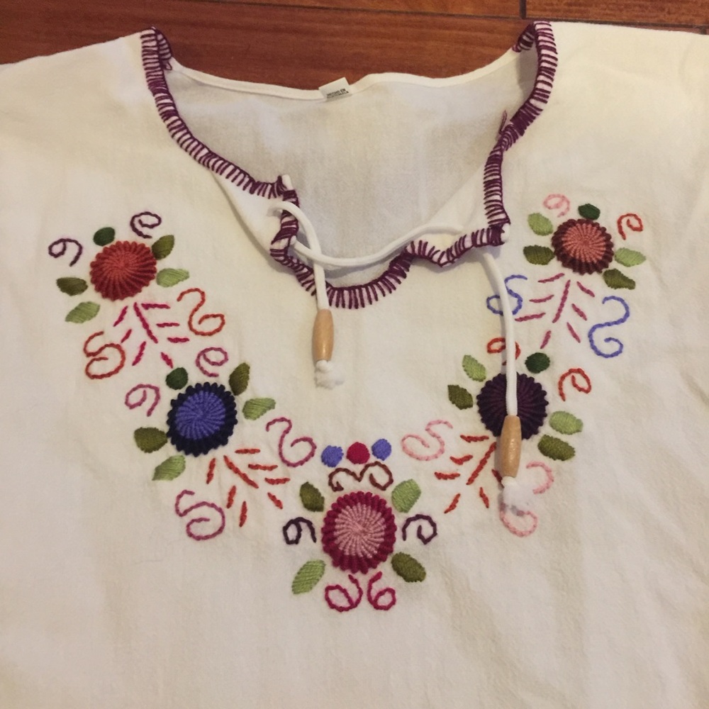 Hand-embroidered gypsy blouse
