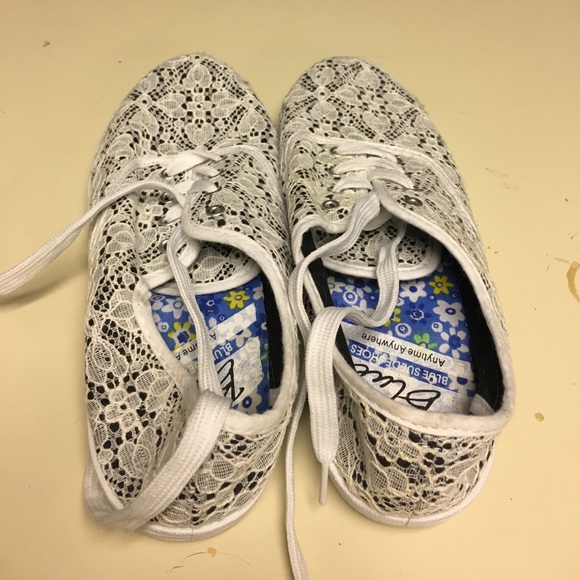 blue suede shoes Shoes - Lace 'em up!!!  Never worn lace shoes