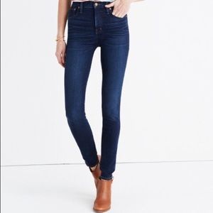 10" madewell skinny jeans