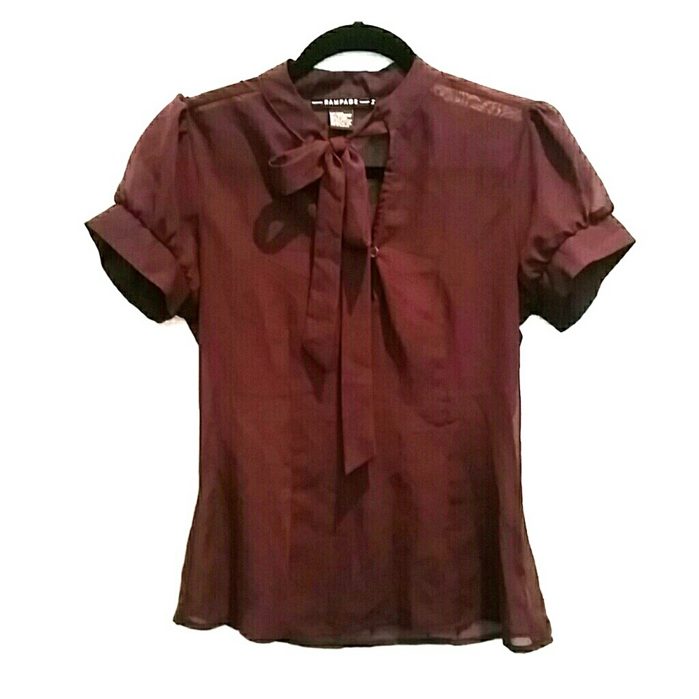 Purple sheer blouse