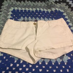 Hollister white shorts