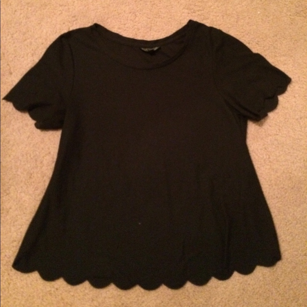 BP (Nordstrom) Black scalloped tee