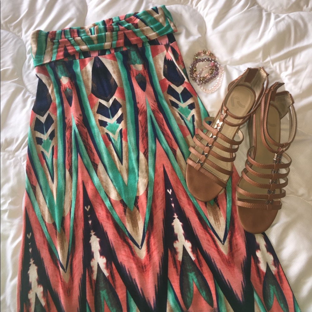 Aztec Maxi Skirt