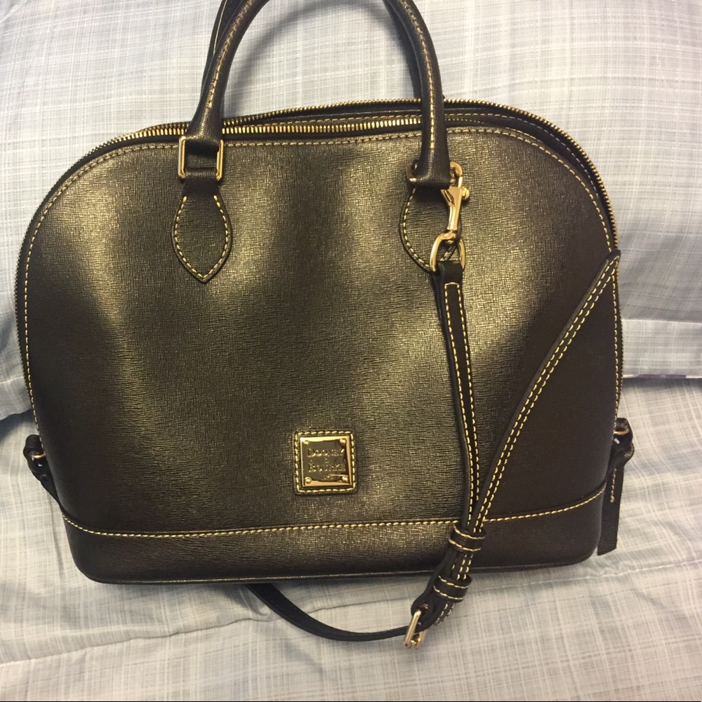 Dooney & Bourke Saffiano leather Zip Zip satchel