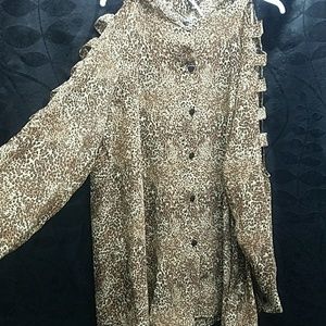 NWOT Yummy Plus Animal Print Blouse 1X - 3X