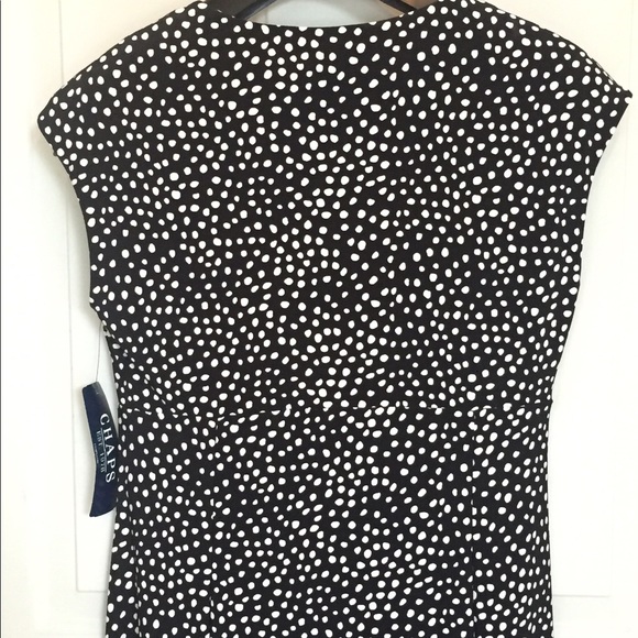 NWT Chaps Black and Ivory Dress - Picture 8 of 8