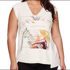 NWT sz 3x Birds of Paradise Graphic Sleeveless