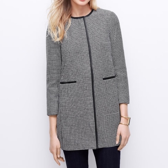 Ann Taylor Tweed Topper Coat - Picture 2 of 6