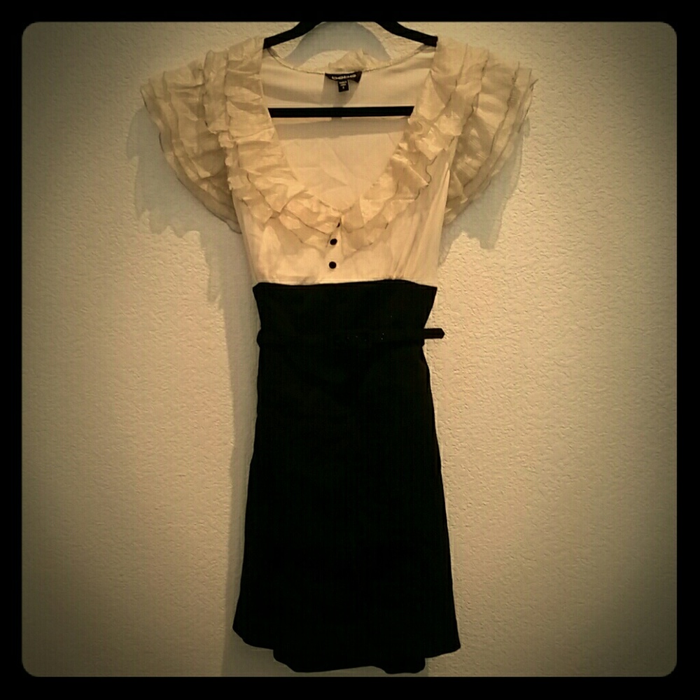 Gold and black dress