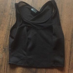 black crop top