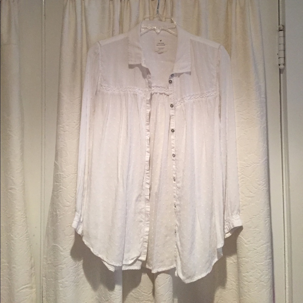 White button down