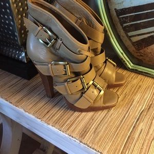 Tan Leather Aldo Baltierra Bootie Heel