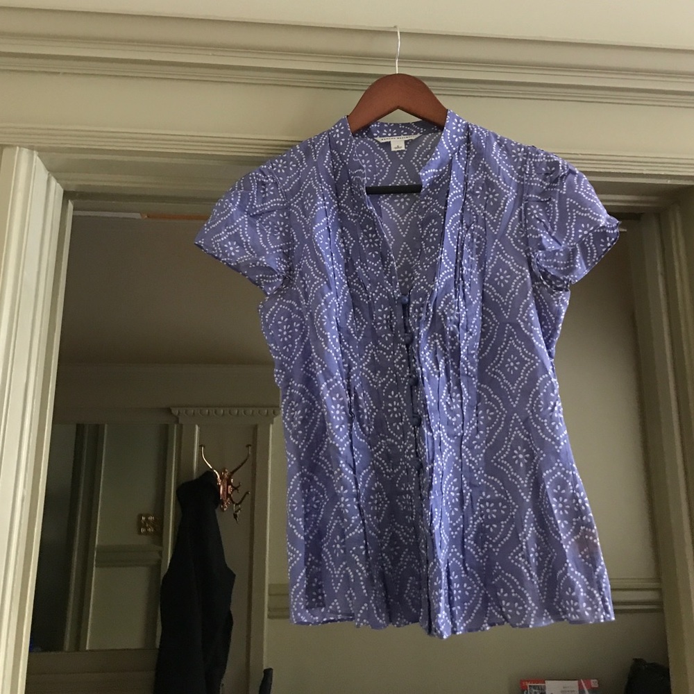 Linen work blouse