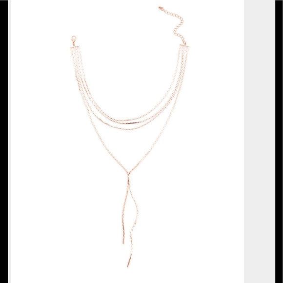 Drop necklace -Rosegold - Picture 2 of 5