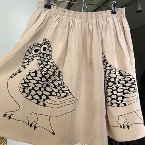 Anthropologie owl skirt